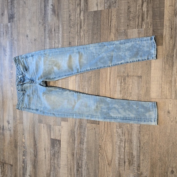 American Eagle Outfitters Denim - AMERICAN EAGLE | Bleach Pattern Denim Super Low Rise Denim Jeans | Size 4​